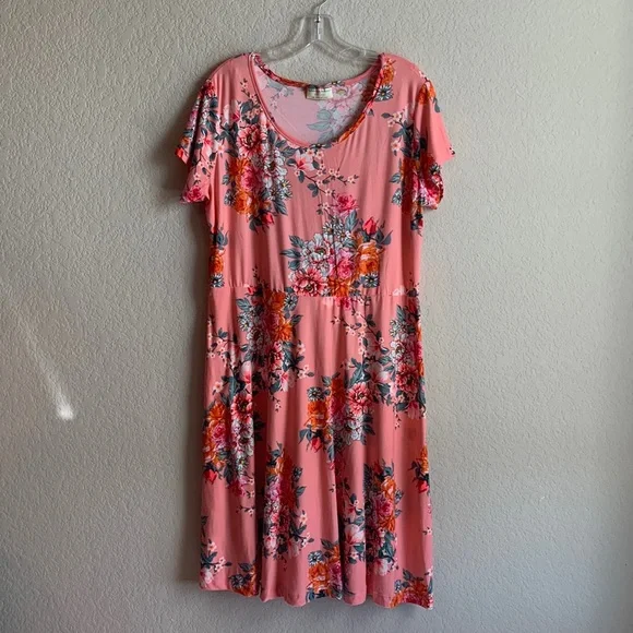 chinese dress ladies Vintage Bobbie Brooks Red Floral Corduroy High Waisted Button Maxi Skirt Size 6